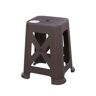 聯府 KEYWAY 百威藤藝椅45CM 塑膠戶外藤椅 台灣製, 1個, KGB7902 咖啡色, 咖啡色