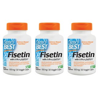 Doctor's BEST 漆黃素保健植物膠囊, 30顆, 3罐