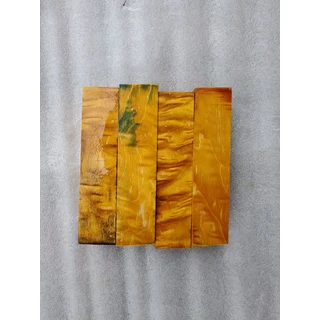 물결 모양 안정화 나무 MW 메이플 블랭크 29X29X120MM, MW Yellow, 1개