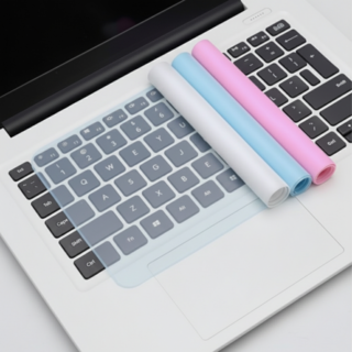 소니아 노트북 키보드 실리콘 보호필름 먼지커버 키스킨, 3개, 투명+핑크+블루