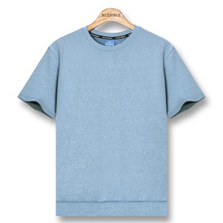 블루포스 라빌브 반팔 맨투맨 베이직핏 무지 남자 티셔츠 남성 빅사이즈 반팔티 단체티 여름 커플티 츄리닝