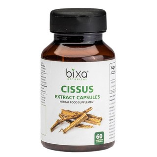 Bixa BOTANICAL Cissus 추출물 캡슐 (Cissus Quadrangularis/Hadjod) | 아유르베다 천연 허브 보충제 (식물성 캡슐 60개(1팩), Bixa BOTANICAL Cissus 추출물 캡슐 (, 1개