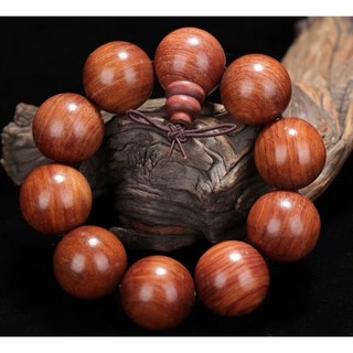 泓潤 精選 花梨木手珠 花梨木 花梨木手珠 花梨木佛珠 佛珠 手串 25咪, 紅色, 1個