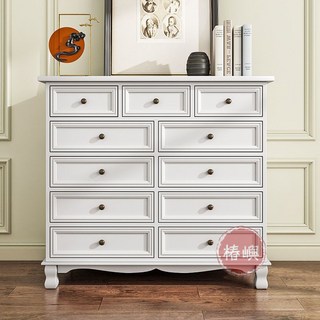 椿嶼 五鬥櫃 實木特價清倉 臥室抽屜儲物櫃 客廳收納櫃子 家用五鬥櫥鬥櫃, 60cm長3層咖啡色-整體送貨,整裝