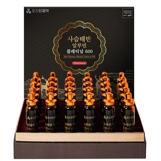 오스틴제약 알부민 사슴태반 플래티넘 마시는 영양제, 1개, 30회분
