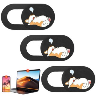 구해바 노트북 카메라가리개 웹캠커버 테블릿 핸드폰 렌즈 차단 3P 세트, 코고는 웰시코기 3종, 1세트, 코고는 웰시코기 3종