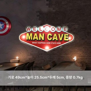 레트로간판 LED 빈티지 미국 간판 팻말 포스터, 51369