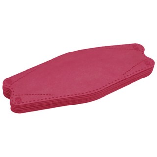 JOECKI 4D魚型口罩 KF94防塵口罩 黃沙防護 立體透氣 拋棄式口罩, 枚紅, 1個, 10個裝