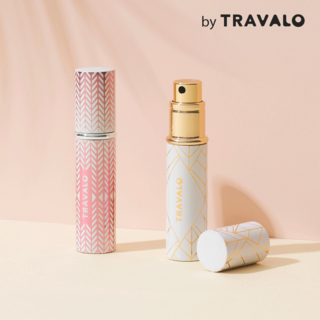 [공식수입사 정품] 트라발로 클래식 팬시 펌핑식 충전 휴대용 향수공병 (고급형 G3) 5ml, {"색상":"[A01] 제니스(화이트+골드)"}, 1개