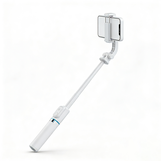 AIVK H1S 藍芽自拍棒 美顏補光 三脚架 直播腳架, 白色（加長桿+美顏補光）-送藍牙自拍器, 1個