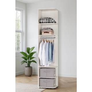 賀雅家居 艾德嘉1.5尺被櫥式開放衣櫥 木心板北歐風衣櫃 台灣製造免組裝