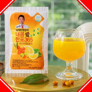 남재현 내몸에한포 365 내몸애 프리미엄골드 비타민나무 열매 레몬즙 기력회복 30포-2박스, 2.1L, 2개