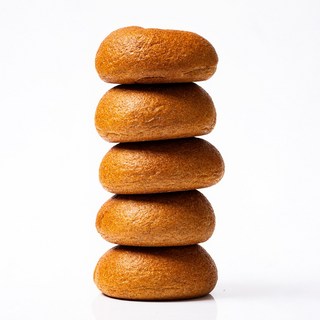 국내산 생효모로 발효시킨 통밀 100% 저당 수제 플레인 베이글, 12개, 120g