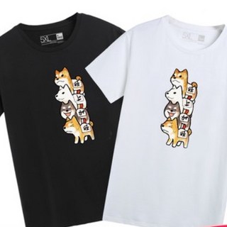 艾咪e舖 短袖柴犬旺上加旺表演團體服 灰色 XL