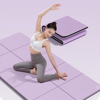 Shipshape TPE 접이식 트레이닝 헬스 요가매트 필라테스 운동매트, 1개, 퍼플