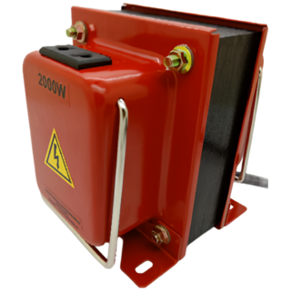 JOSHIN專利變壓器 附發票 攜帶式 110V轉220V 雙向升降壓變壓器2000W(附電源線 過載保護器), 1個