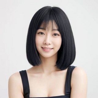 【台灣熱銷Top1】秒變妙齡氣質女孩！網紅韓式bobo頭內扣短直髮無痕自然減齡短髮波波頭整頂假髮套 假髮女 短直髮 透氣, 黑色, 1個
