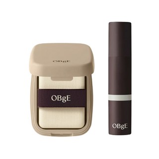 OBgE 絲絨凝凍控油蜜粉餅5g+自然遮瑕男士粉底棒13g(組合), 蜜粉餅+粉底棒(3 SAND 柔沙色), 1個