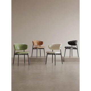 미니멀리 북유럽 홈 인테리어 모던 카페의자 고급 디자이너, 다크 오렌지, 1개