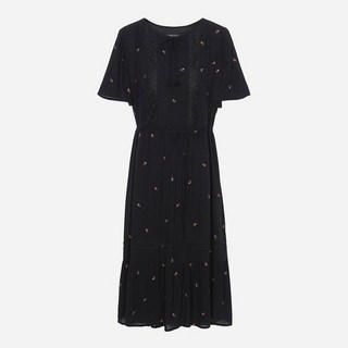 [백화점매장출고] 써스데이아일랜드 레이온 플라워 전판 자수 원피스 (T256MOP142W)