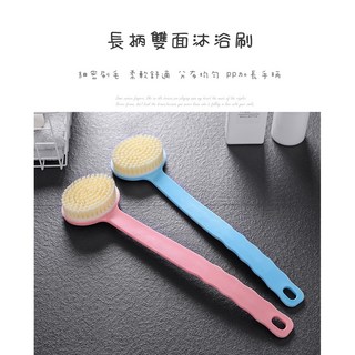 枕頭山長柄軟毛搓澡刷，沐浴清潔按摩刷，長柄搓背洗澡神器，輕鬆清潔全身, 隨機, 1個, 1個裝