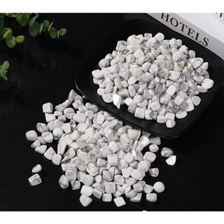 水晶專賣24h出貨 天然礦採白松石水晶碎石，適用於魚缸花盆造景、消磁、水晶擴香與風水擺設, 白松石碎石/包