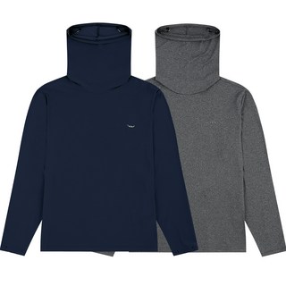 [1+1] 남성 기모 마스크넥 목폴라 터틀넥 이너 티셔츠 목폴라 터틀넥 넥워머 등산 방한 발열 히트텍 스판 히트웜 레이어드 이너티 마스크티 작업복 자전거 바라클라바