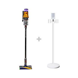 [국내정품/AS가능] 다이슨 V12 디텍트 슬림 컴플리트 옐로니켈 멀티 스탠드형 충전 거치대 구성