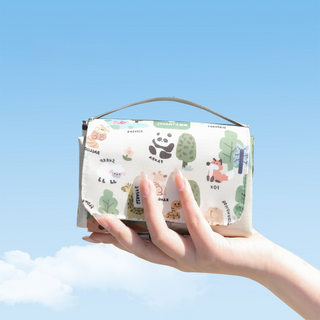 Trendy C 여행 피크닉 매트 휴대용 방수 캠핑 매트 초경량 접이식 피크닉, 동물의 낙원