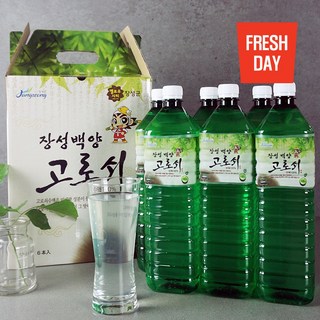 [장성백양] 내장산 맑은 고로쇠 물 수액, 1.5L, 6개