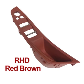 문짝지그 RHD 오른쪽 운전자 자동차 인 팔걸이 문 손잡이 교체 세트 호환 호환호환 5 즈 F0 520I 4 개, 12 RHD ARMREST REDBROWN