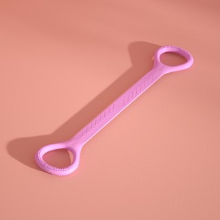 八字拉力繩 練肩瘦背彈力帶 硅膠健身瑜伽拉力繩 美背擴胸, 紫色（20磅）, 1個