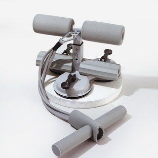 홈트레이닝 윗몸일으키기 보조기 복근운동기구 헬스소품 휴대용 더블 빨판, 1개, 회색