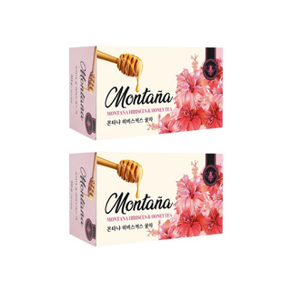 몬타냐 꿀 히비스커스차, 20개입, 2개, 1.5g