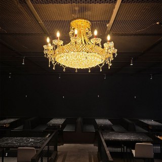 JK 킹 29등 직부 펜던트 샹들리에 인테리어 로비 포인트 조명, 골드 펜던트