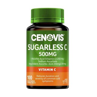 호주 세노비스 Cenovis Sugarless C 500mg Chewable 슈가레스 비타민C 500mg 오렌지맛 츄어블 정, 6개, 100정