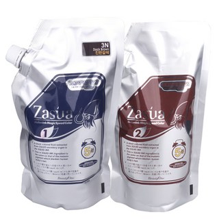 뷰티원 자수아 매직 5분 스피드 칼라 오징어먹물 염색약 1제 500ml + 2제 500ml, 1개, 1N 흑색