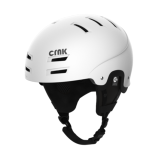 크랭크 사스콰치 스키 보드 헬멧, White, 1개