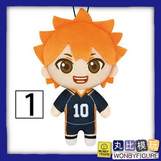 現貨 排球少年!! 玩偶吊飾 日向翔陽 影山飛雄 月島瑩 孤爪研磨 黑尾鐵朗, 1個, 1.日向翔陽