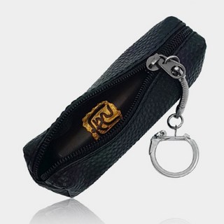 1+1 스크래치 파손방지 인감도장 케이스 가죽재질 도장지갑 보관함 블랙, 단품