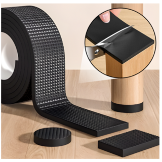 미끄럼 마모 바닥 긁힘 방지 테이블 의자 다리 패드 스티커, 1개