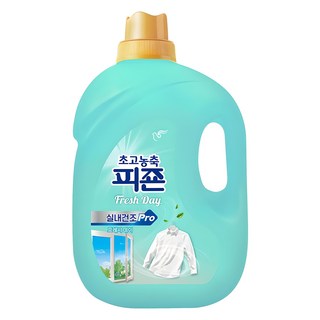 피죤 실내건조 프로 초고농축 섬유유연제 프레시데이 본품, 4L, 1개