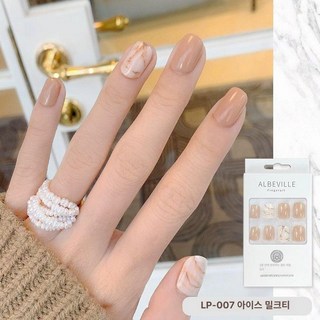 2025년 누드 그라데이션 네일 스티커 겨울 아트, 1개