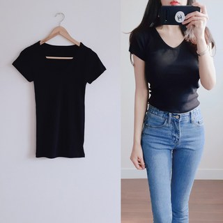 나날샵 반팔티 반팔 크롭티 쫄티 면티 티 흰티 섹시 랩 꼬임 청바지 반바지 여름티 여성반팔티 긴팔 티셔츠