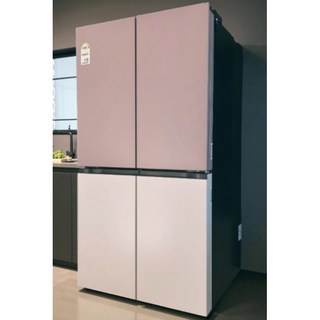 (LG전자) DIOS(디오스) 오브제컬렉션 매직스페이스 4도어 냉장고 870L (클레이핑크/베이지/T875MKE111), T875MKE111