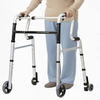 실내용 노인보행기 4륜 브레이크 접이식 보행보조기 고급형 워커 어르신 보행기, 1개