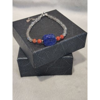 設計款青金石拉長石手鍊