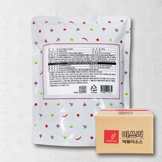 미쓰리 떡볶이소스 짜장맛, 780g, 10개