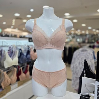 비비안 등살커버 볼륨 업 노와이어 볼륨 몰드브라 햄팬티 세트 BR6729_SK_BP