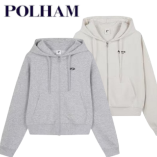 [백화점정품] 폴행 여성 크롭 후드 가디건 간절기 트레이닝 잠바 기모 집업